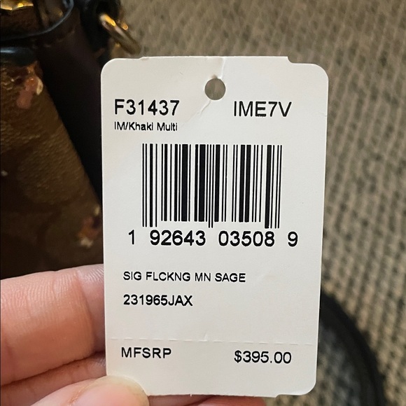 Coach Brown Crossbody Bag with Floral Design measurements in photos - Picture 13 of 13